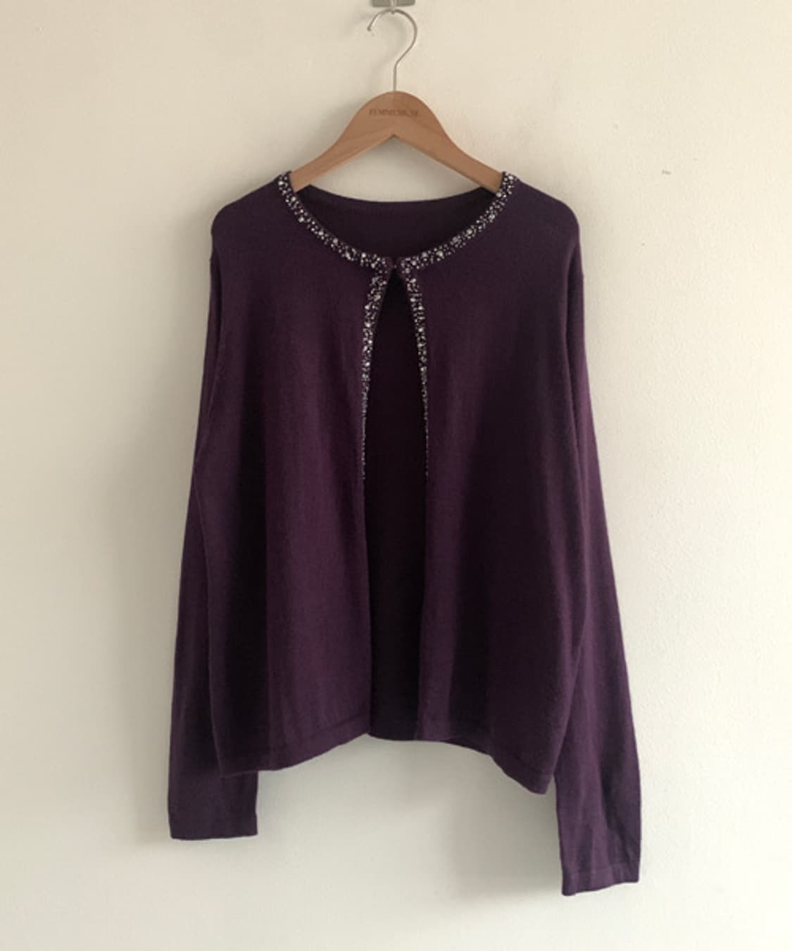 Beads Neck Buckle Cardigan 상품이미지2