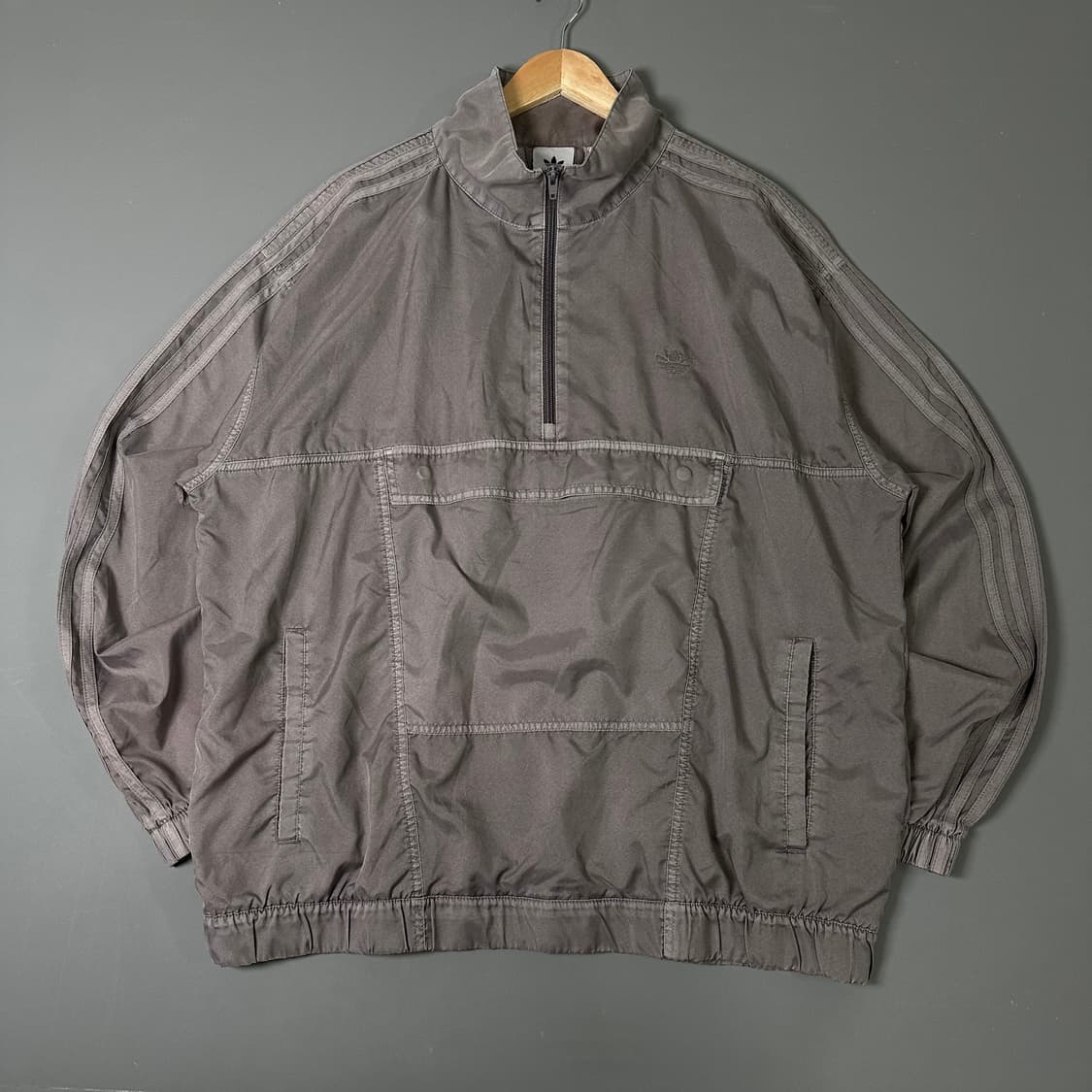 아디다스 워시 트랙자켓 아노락 바람막이 그레이 XL [013106] 상품이미지1