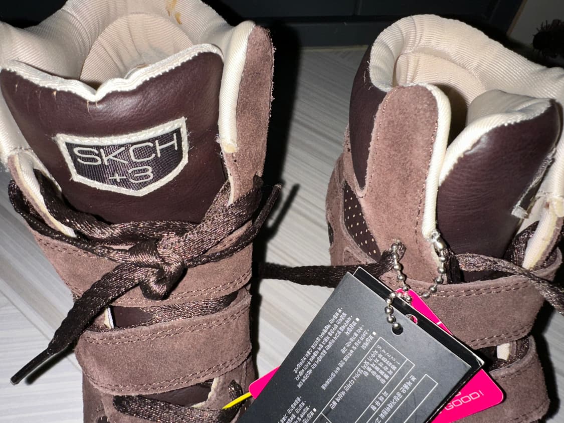 Skechers 웨지힐 브라운 스니커즈 상품이미지6