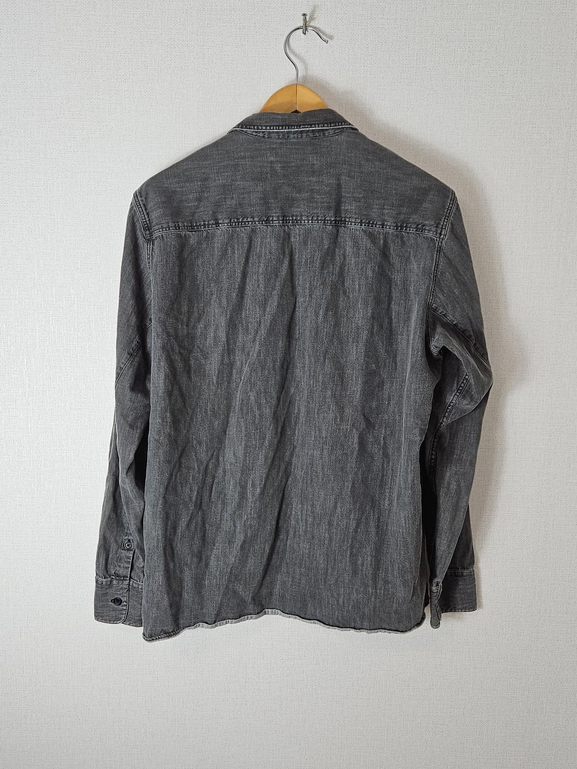 한섬 오피신 제네랄 워싱 가먼트다잉 워크셔츠 코튼 XL 상품이미지5