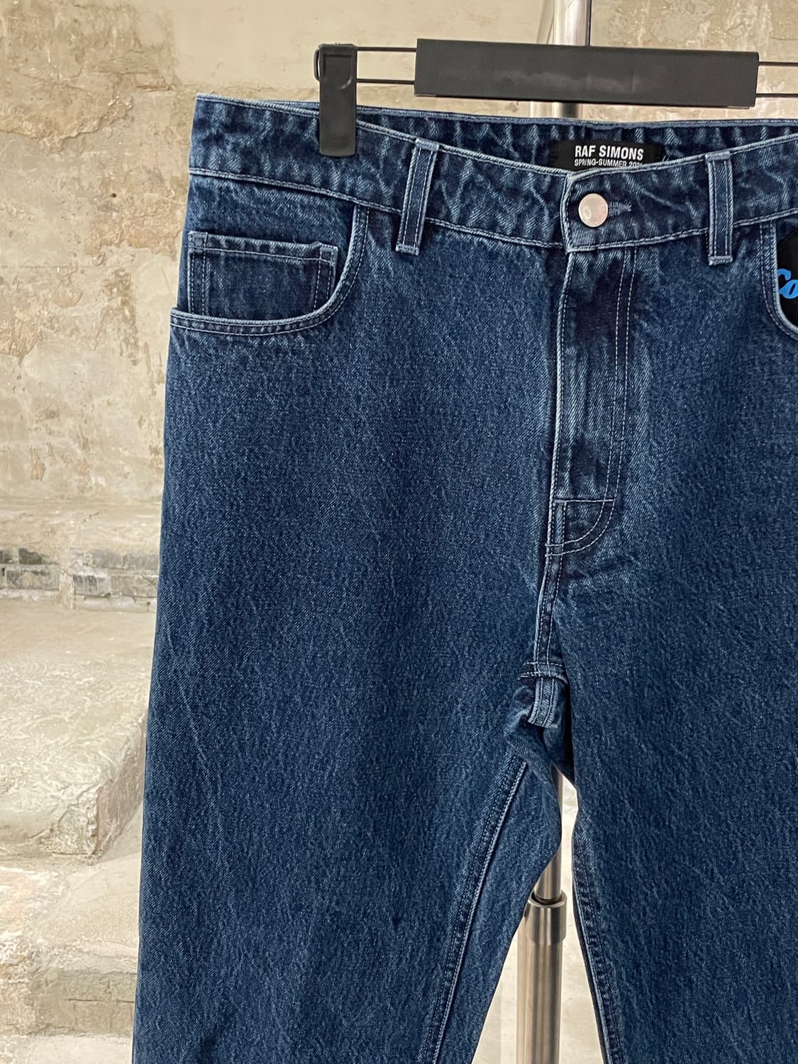 라프 시몬스 21S/S 픽쳐 패치 크롭드 데님 팬츠 상품이미지2