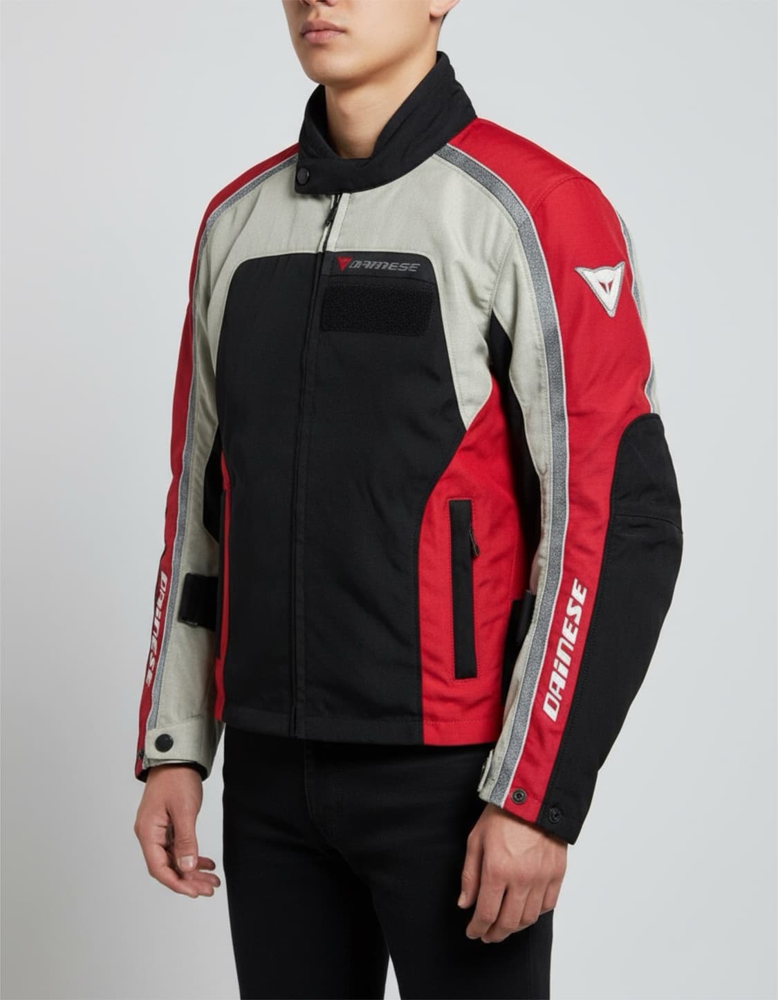 다이네즈 나일론 하이넥 노패드 모토자켓 상품이미지1