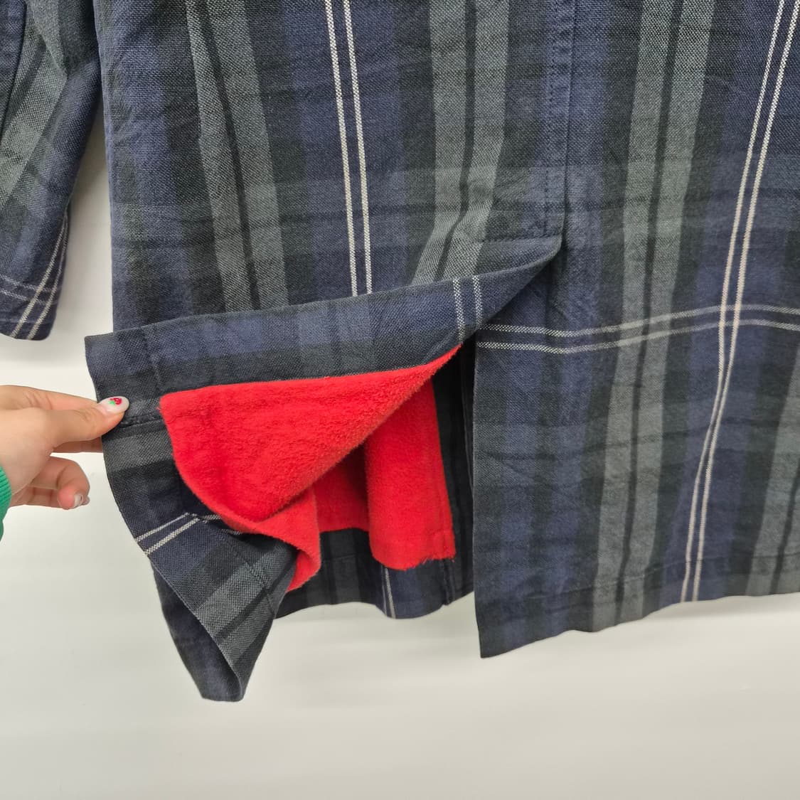 45RRPM 체크 코듀로이 카라 더블 코트 여성 S 상품이미지8