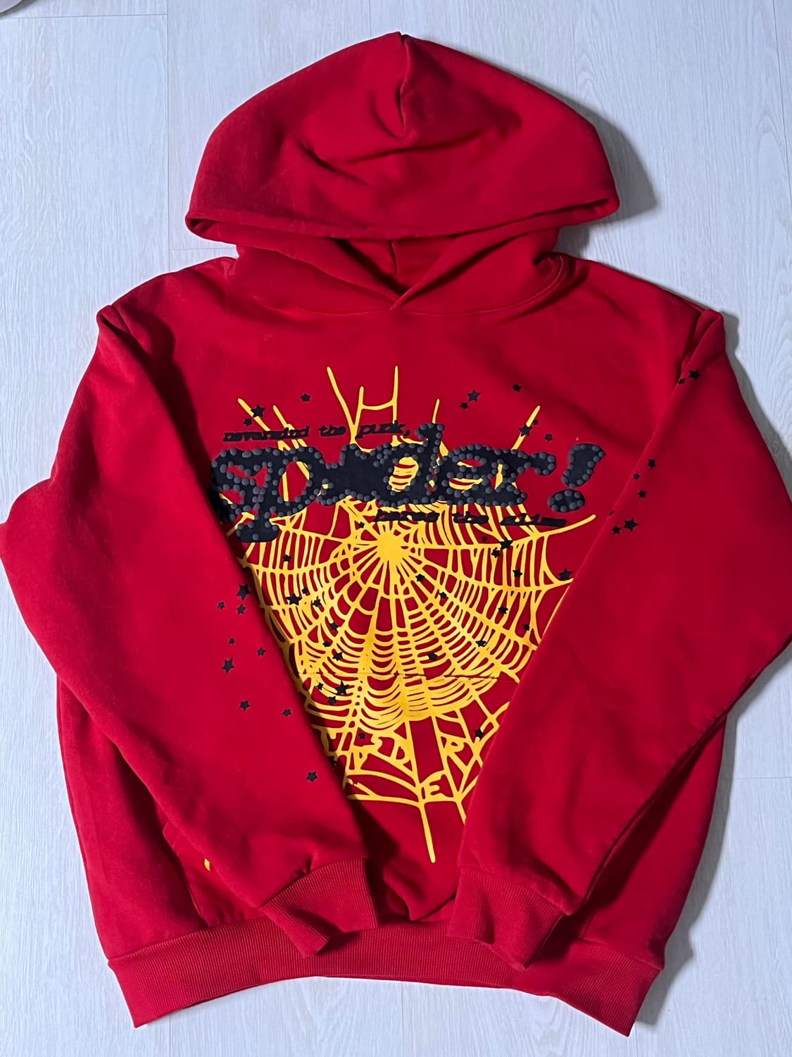 sp5der 후드티 레드 S 상품이미지1