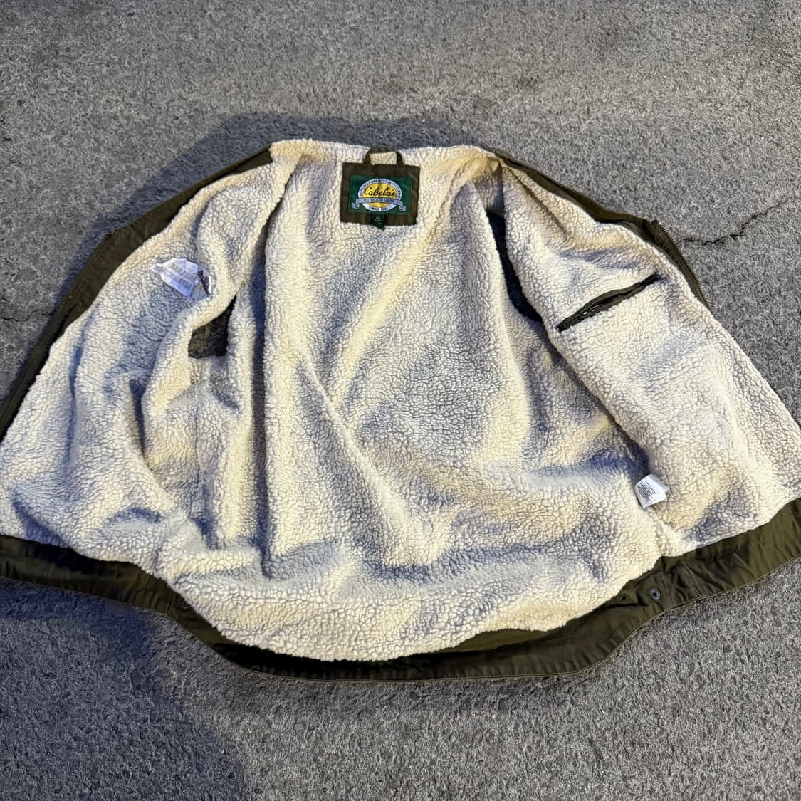 빈티지 양털 워크 베스트 모스그린 상품이미지5