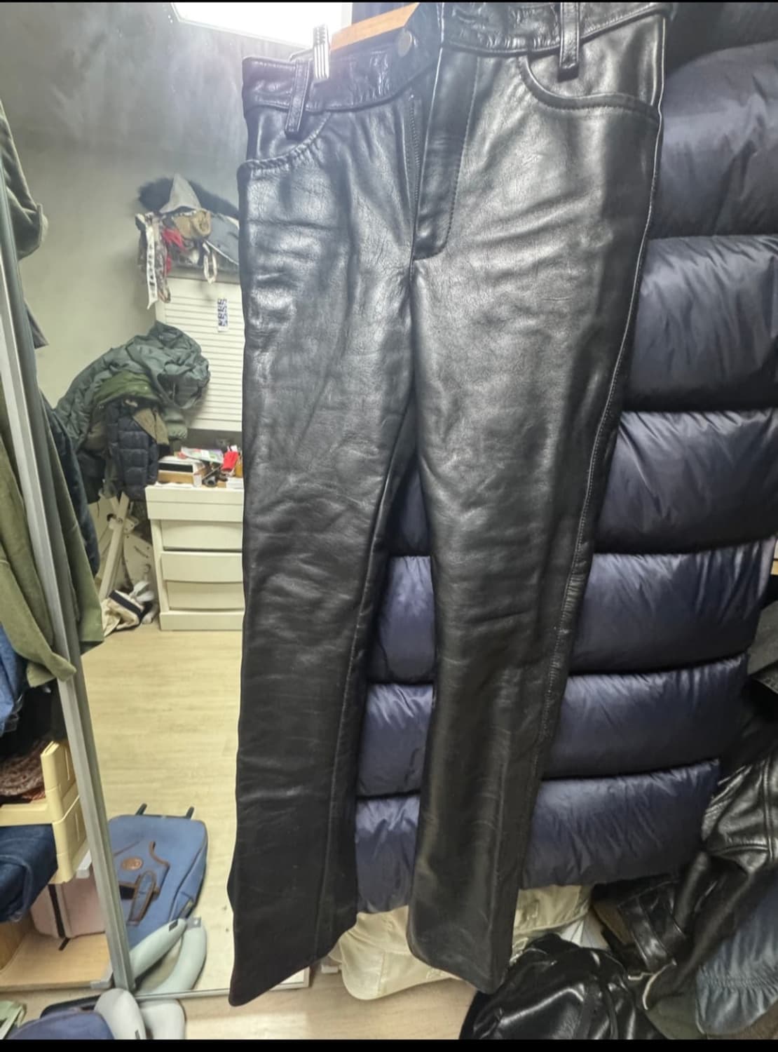 밴슨 리얼 가죽바지 상품이미지1