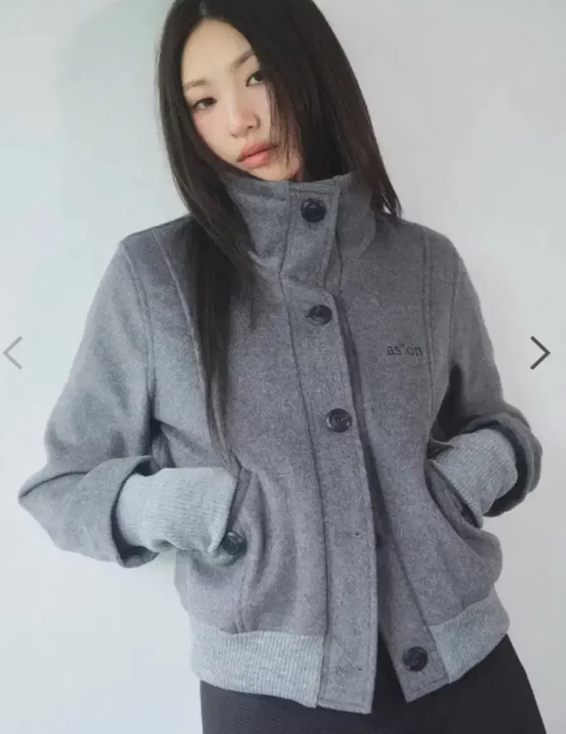 애즈온 덤보 울자켓 그레이 상품이미지1