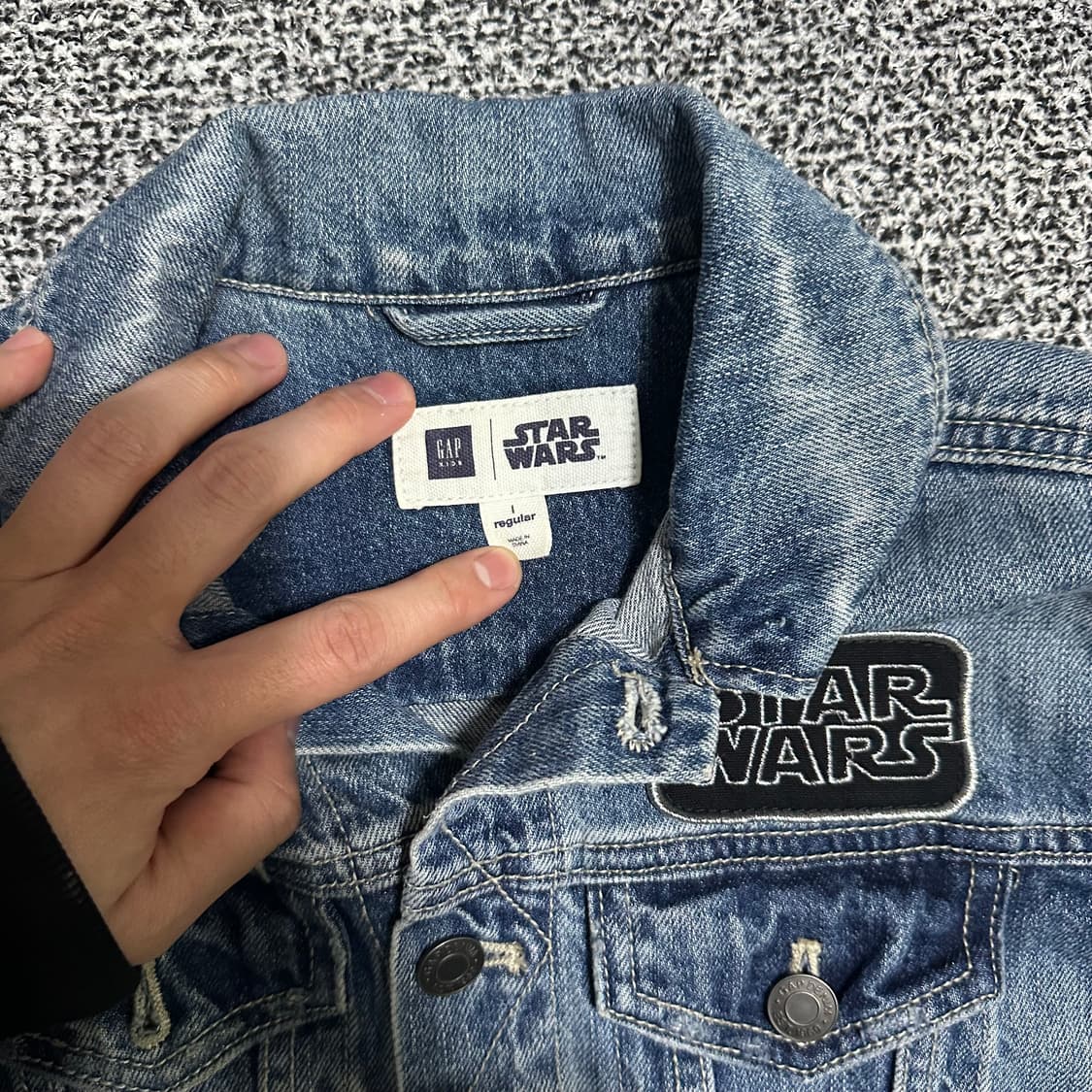 (XS추천) GAP 갭 스타워즈 크롭 데님 자켓 청자켓 상품이미지2