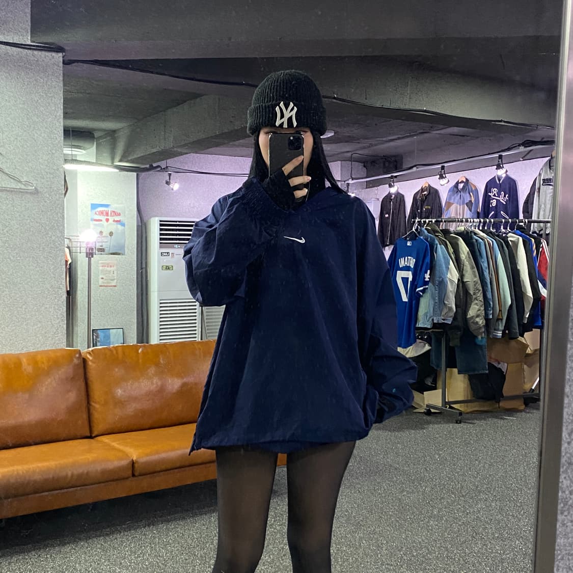 90s 나이키 센터 스우시 네이비 웜업 B3116 상품이미지1