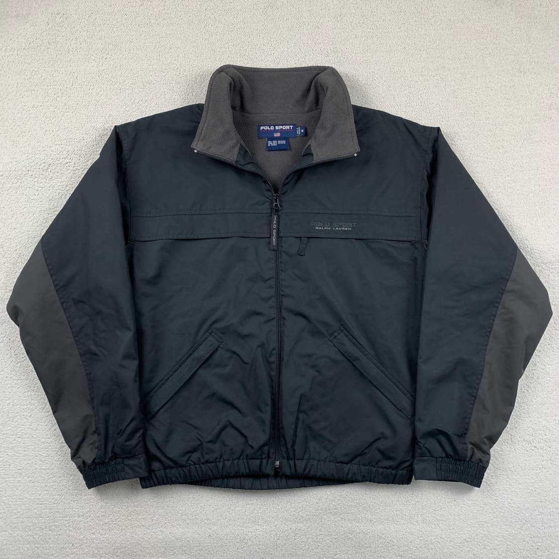 90s 폴로 스포츠 자수로고 플리스 안감 폴리쉘 자켓 상품이미지1