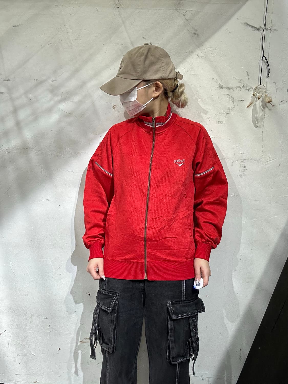 미즈노 레드 로고 트랙탑 져지 상품이미지2