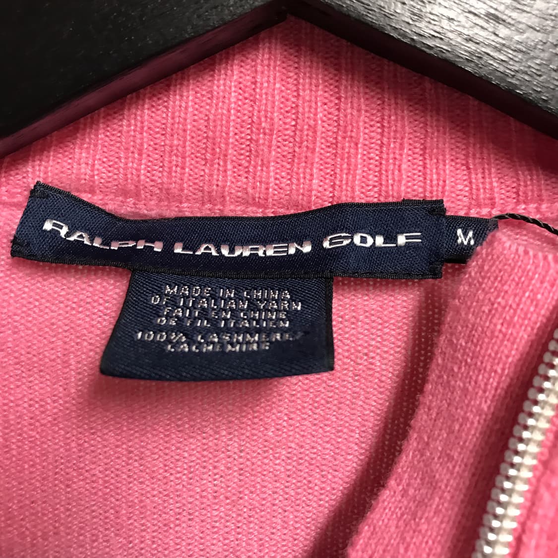 폴로 랄프로렌 니트 집업 핑크 M(W) 상품이미지5
