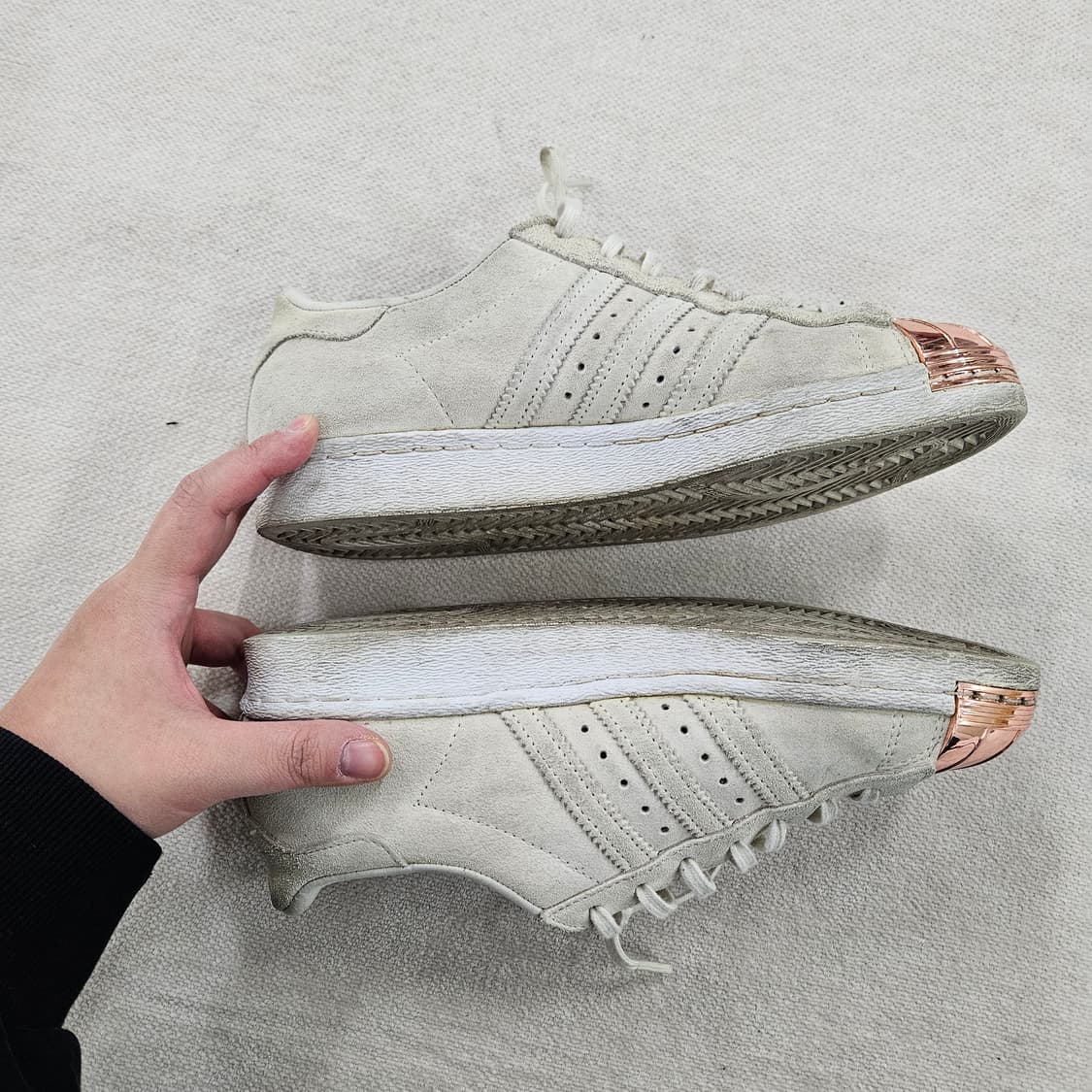 [235] 아디다스 슈퍼스타 로즈골드 메탈토 스니커즈 0116 Y1 상품이미지4
