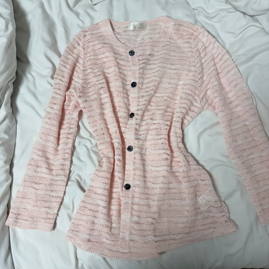 일본 빈티지 딸기우유 레이스 네트 가디건 초희귀 대대장 히메 갸루 상품이미지1