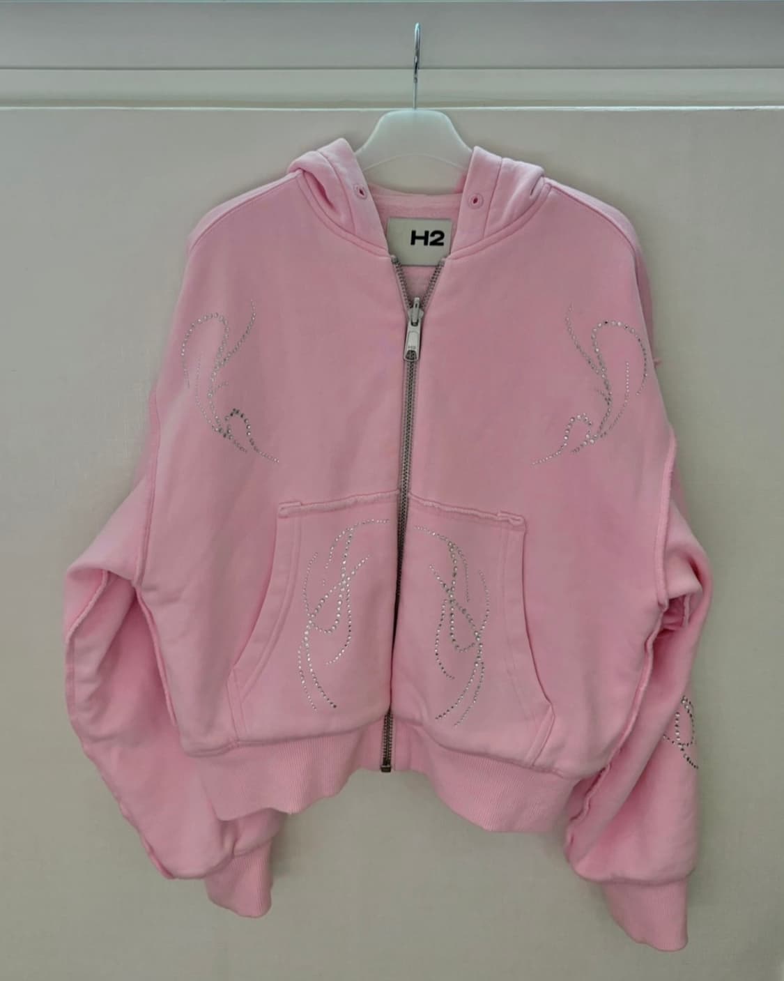 Heron Preston X H&M 리버시블 크롭 후드집업 XXS 상품이미지5