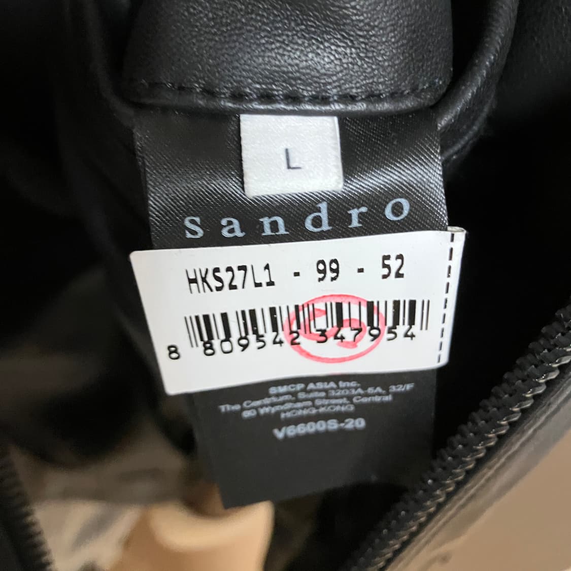 (새제품) Sandro 램스킨 바이커 자켓 L 상품이미지4