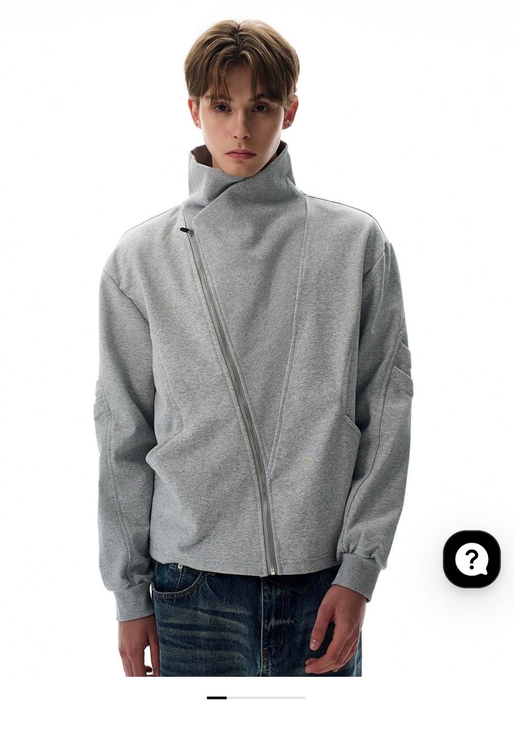 [새상품] 비엑세스 사선지퍼 재킷 상품이미지1