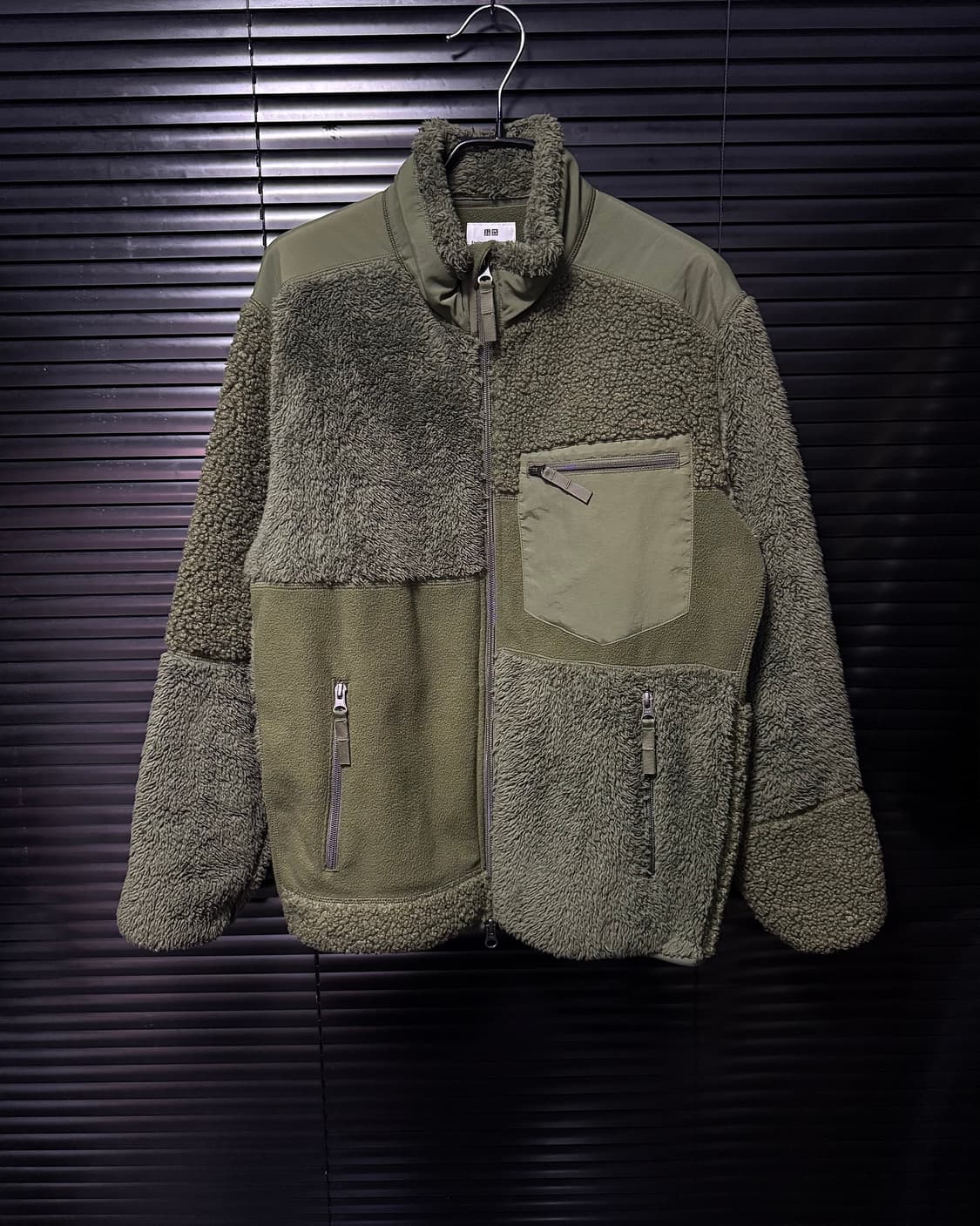 유니클로 엔지니어드가먼츠 엔가 카키 후리스 플리스 워크 자켓 S 밀리터리 상품이미지1