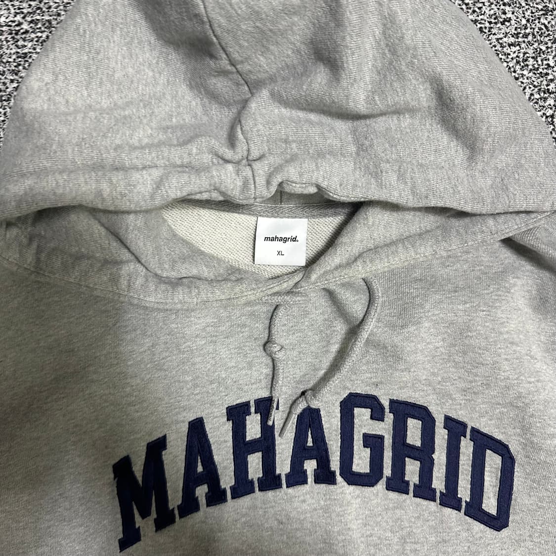(XL) 마하그리드 로고 후드티 캐주얼 그레이 상품이미지2