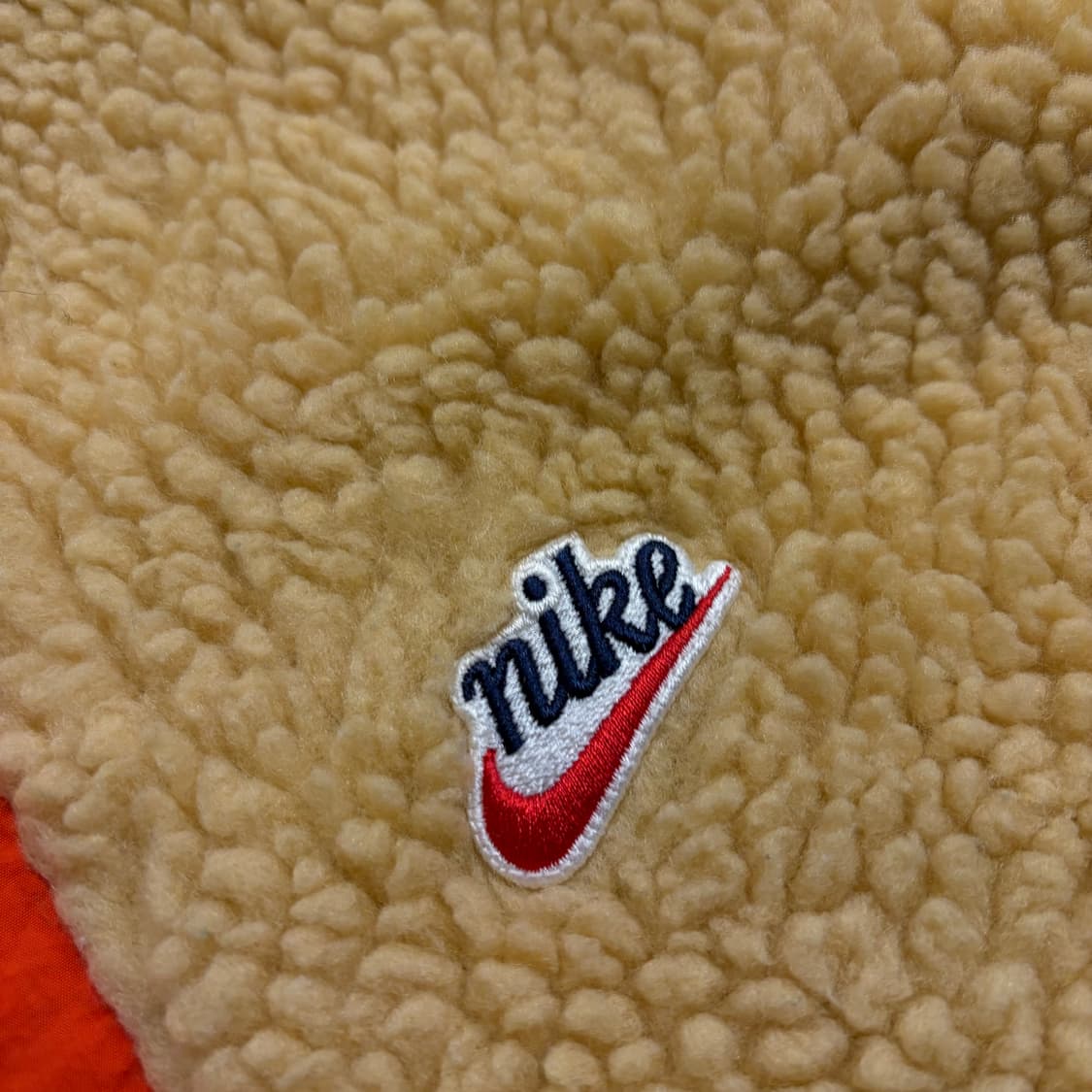 [L] 나이키 반집업 플리스 후드 아노락 블루/옐로우 B451 상품이미지4