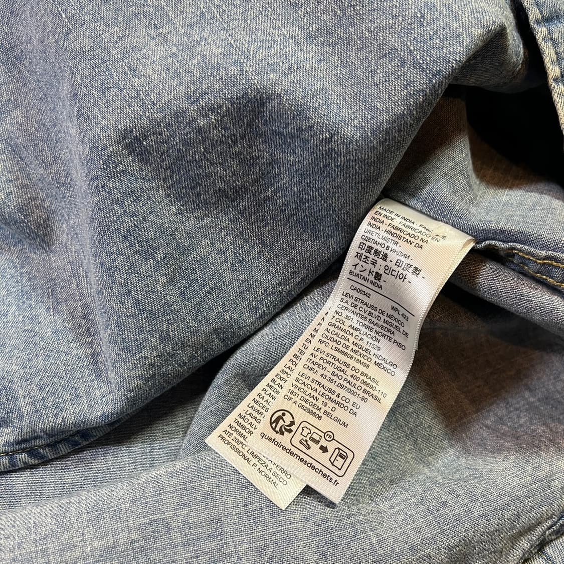 리바이스 웨스턴 데님 셔츠 상품이미지5