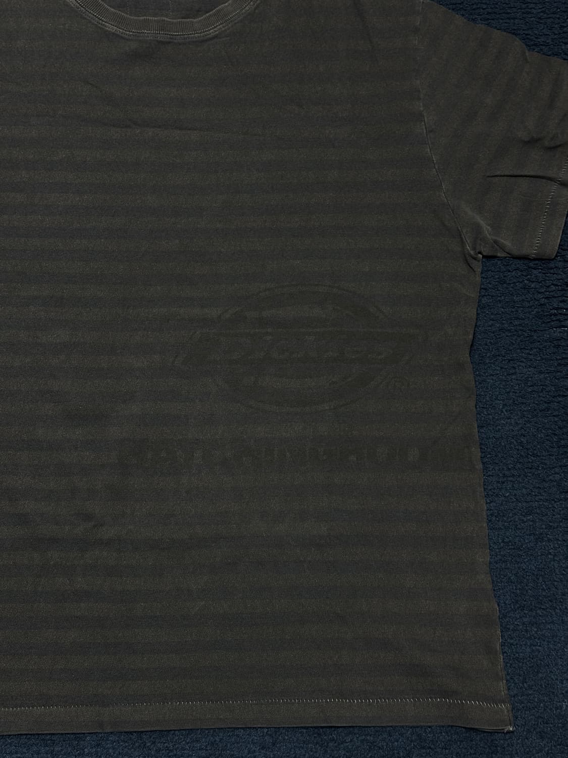 해칭룸 디키즈 VTG 스트라이프 티셔츠 Dyed Blue [2사이즈] 상품이미지2
