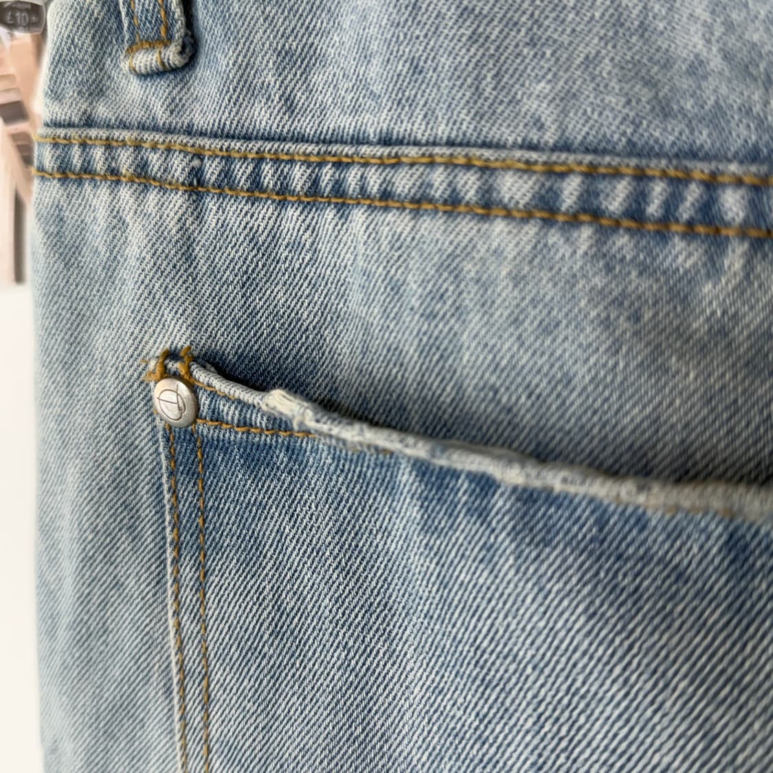 [28] 더오픈프로덕트 블루데미지 데님 반바지 상품이미지5