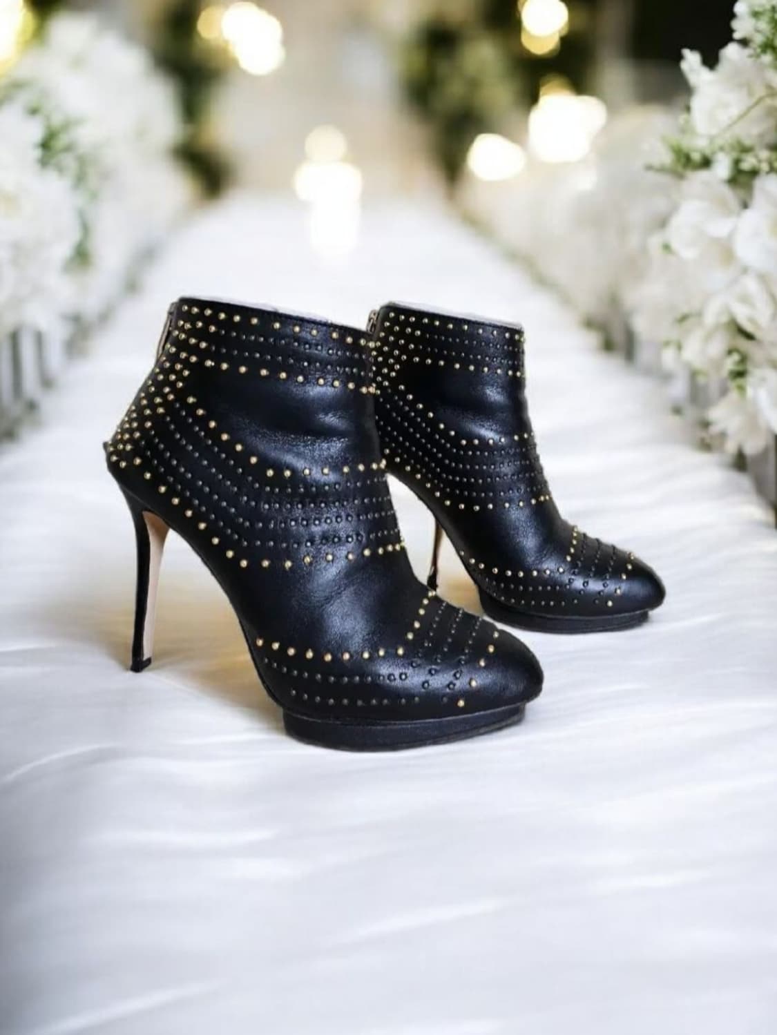 jinnykim 지니킴 골드라벨 락스터드 앵클부츠35/상태좋음 상품이미지1