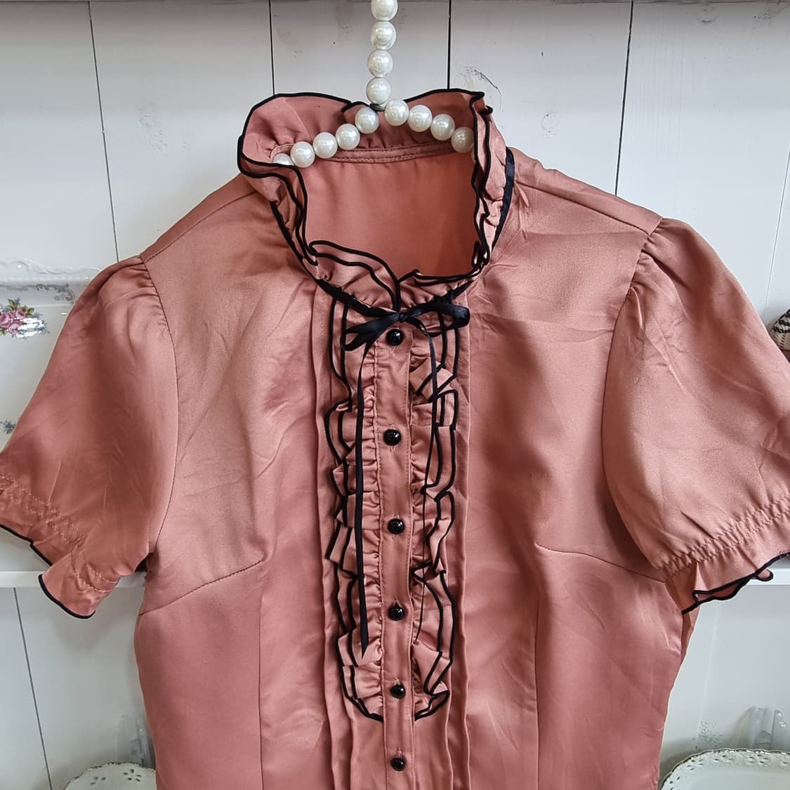 빈티지  프릴 블라우스 상품이미지2