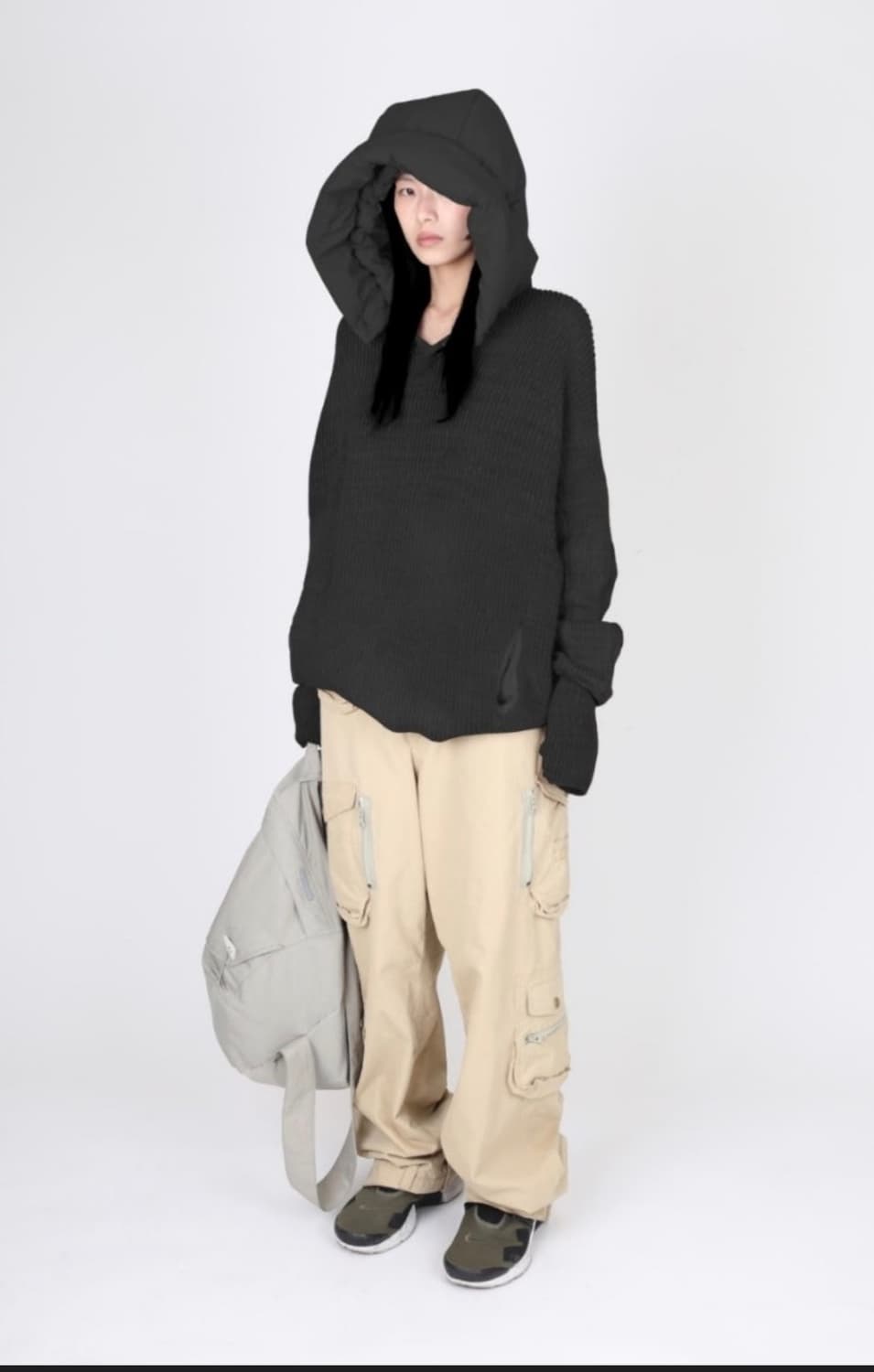 (구매글) 혜인서 후디드 니트 상품이미지1