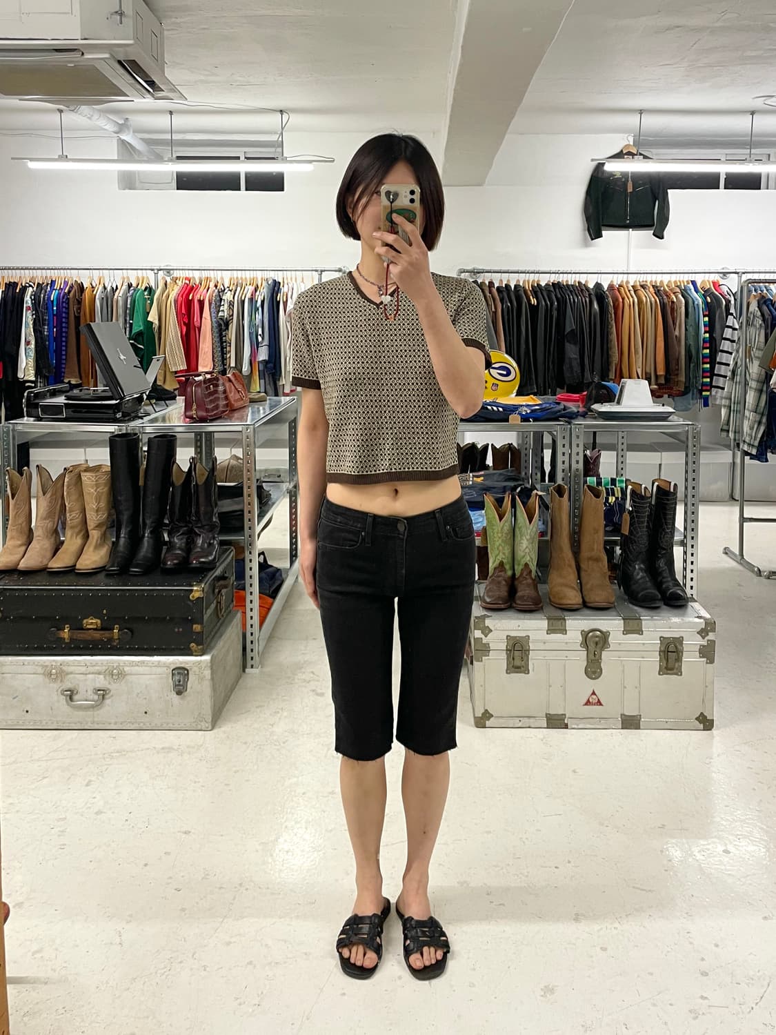 MAX&CO crop knit half t-shirt 막스앤코 막스마라 상품이미지2