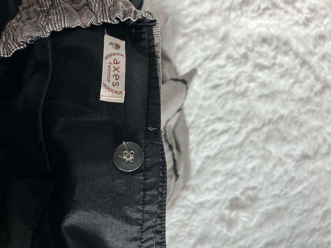 빈티지 액시스팜 체크 레이스 스커트 y2k 스트릿 갸루 펑키 일본빈티지7 상품이미지7