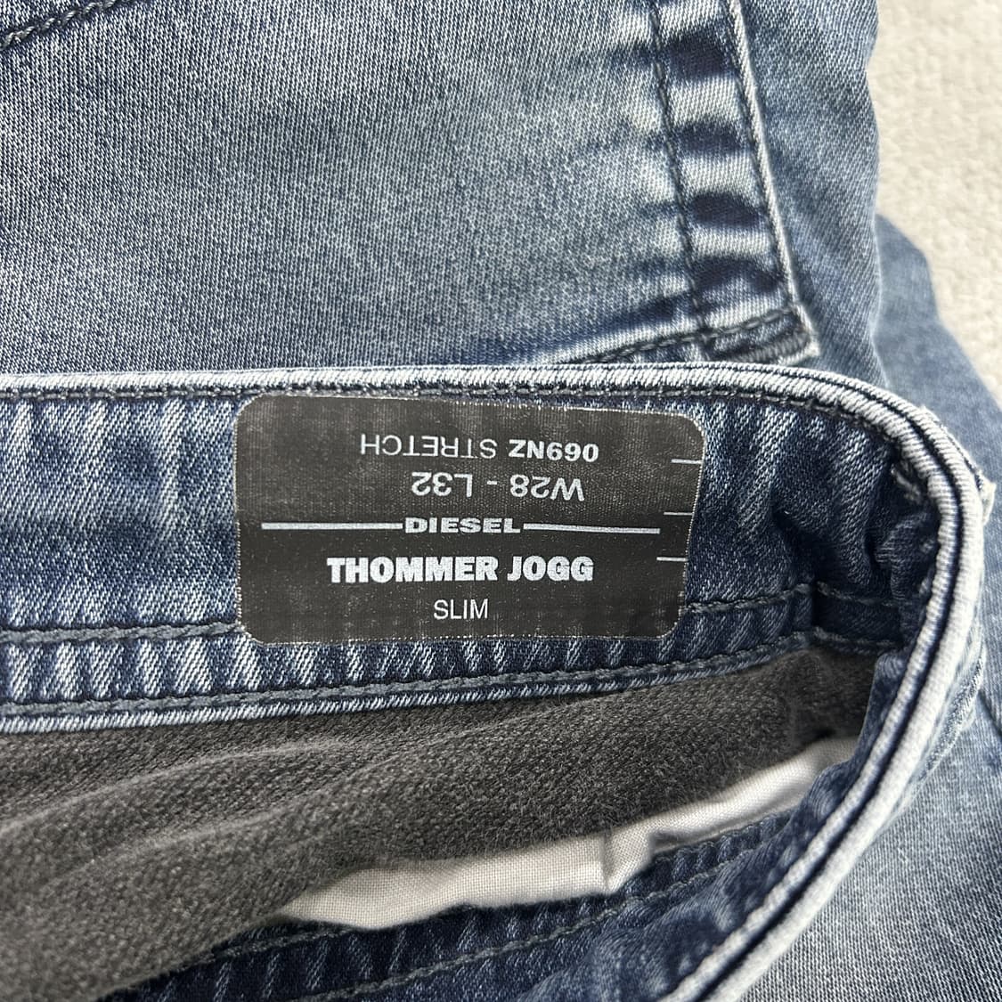 디젤 청바지 드로우스트링 워싱 데님 m 상품이미지3