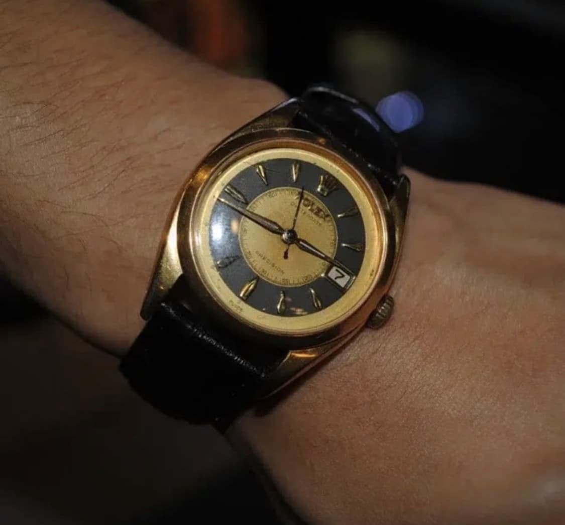 [정품] 롤렉스 오이스터 골드 턱시도 투톤 다이얼 한정판 상품이미지1