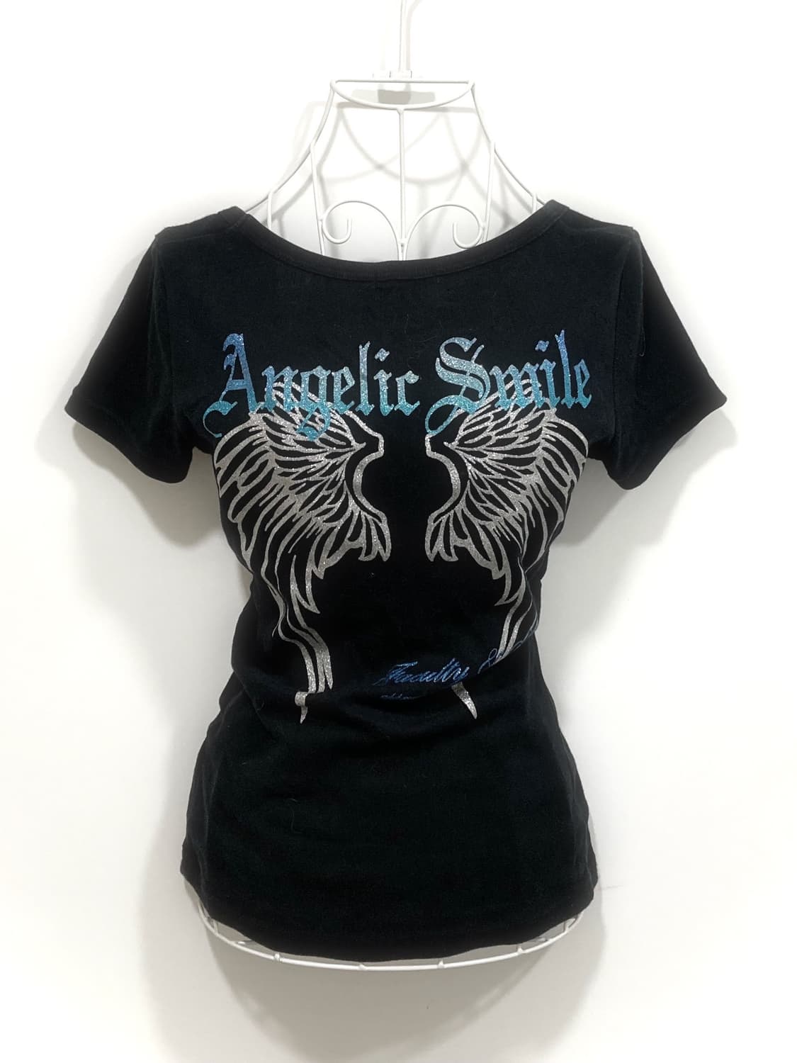 y2k wing lettering short sleeved 상품이미지1