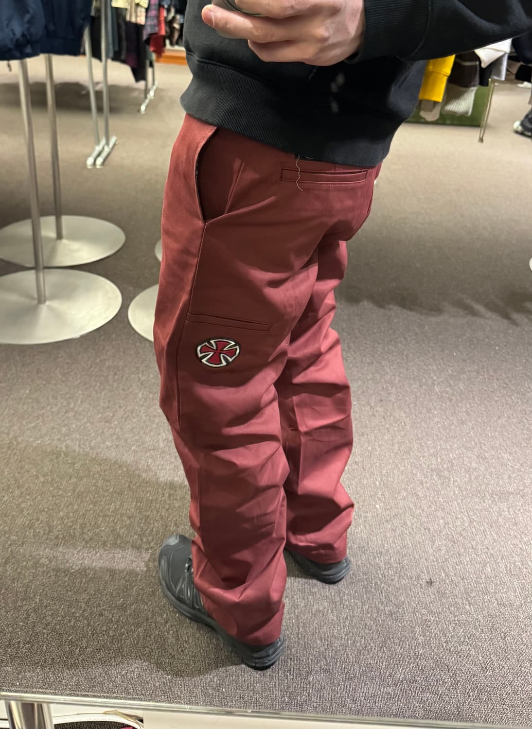 32)디키즈X인디펜던트 버건디 치노팬츠 상품이미지1