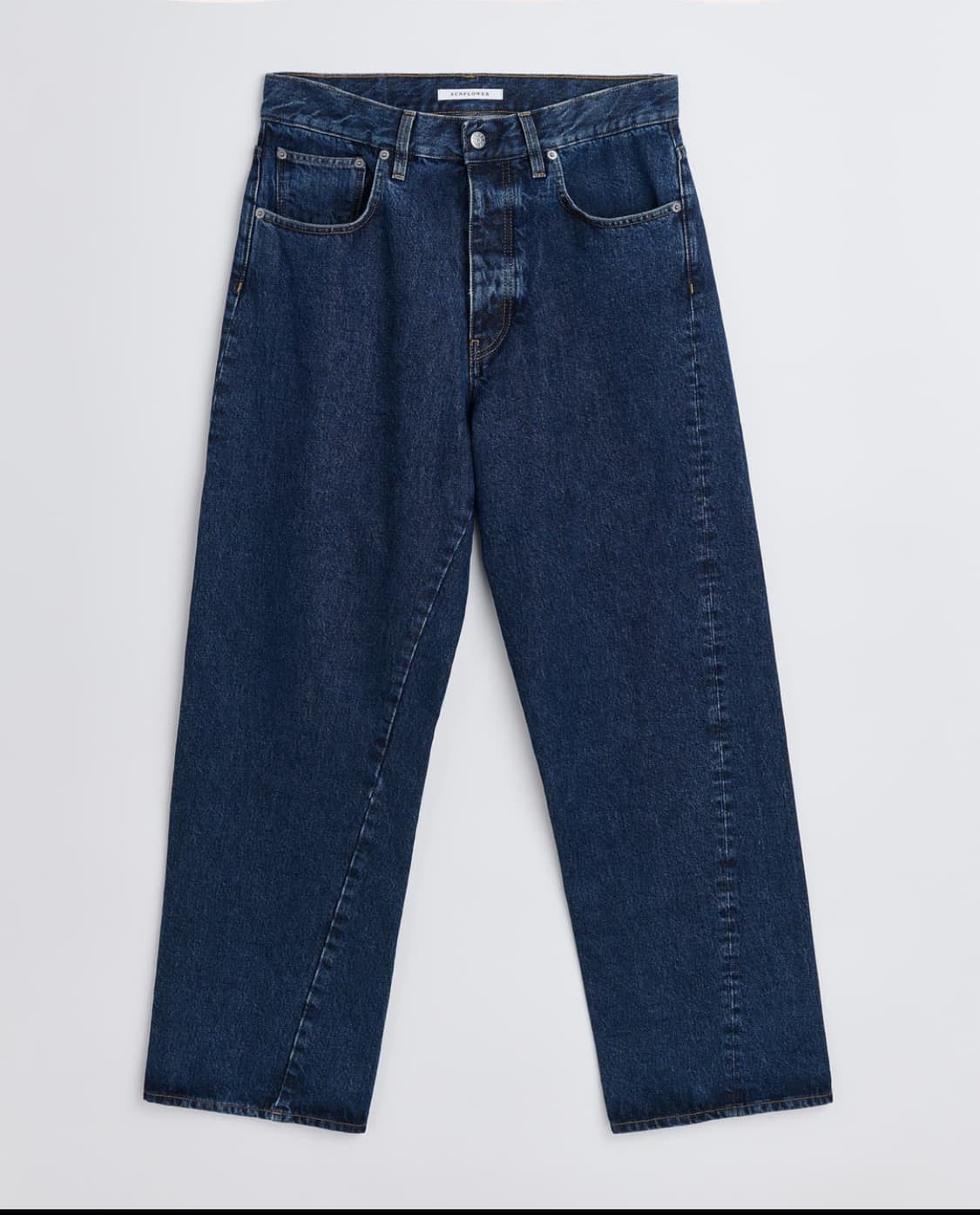 32/32 선플라워 와이드 트위스트 데님 린스블루 판매합니다. 상품이미지1