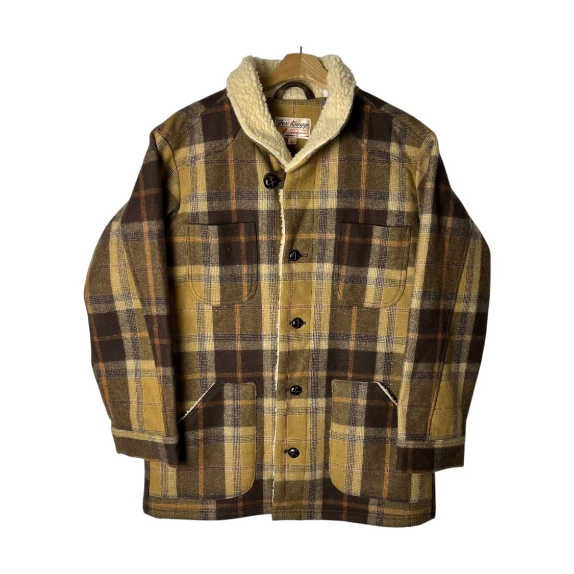 [Fox Knapp] USA 플란넬 숄카라 울 자켓 상품이미지1