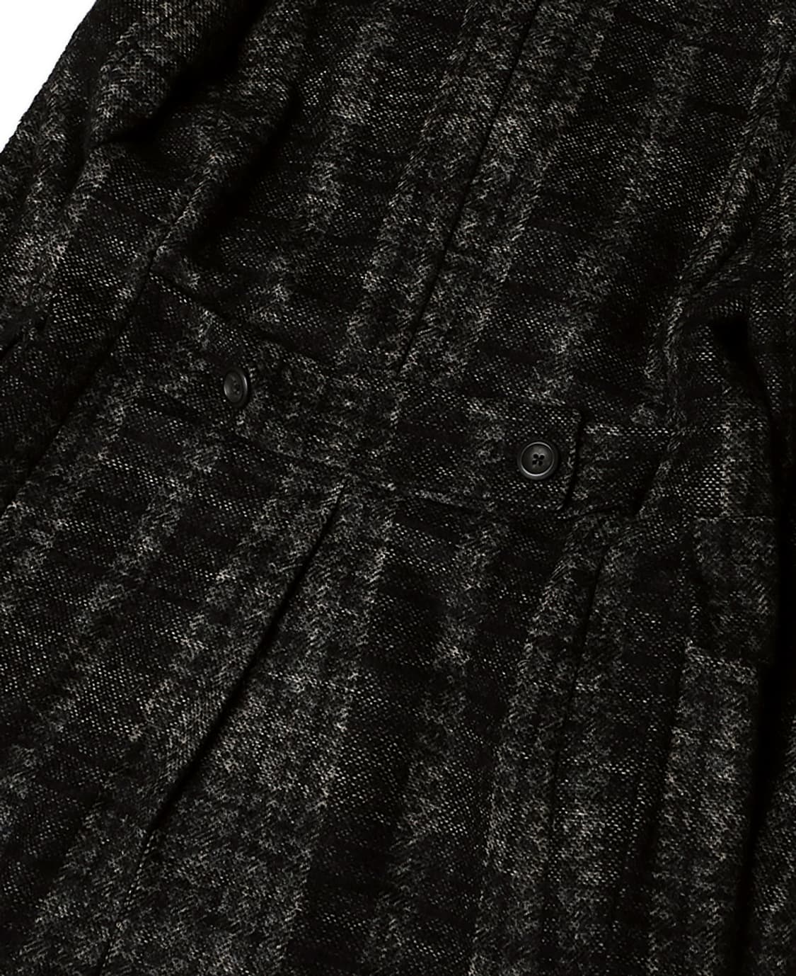 헤보 [Hevo] 블랙 체크 울 알파카 모헤어 이태리 더블 송승헌 코트 상품이미지7
