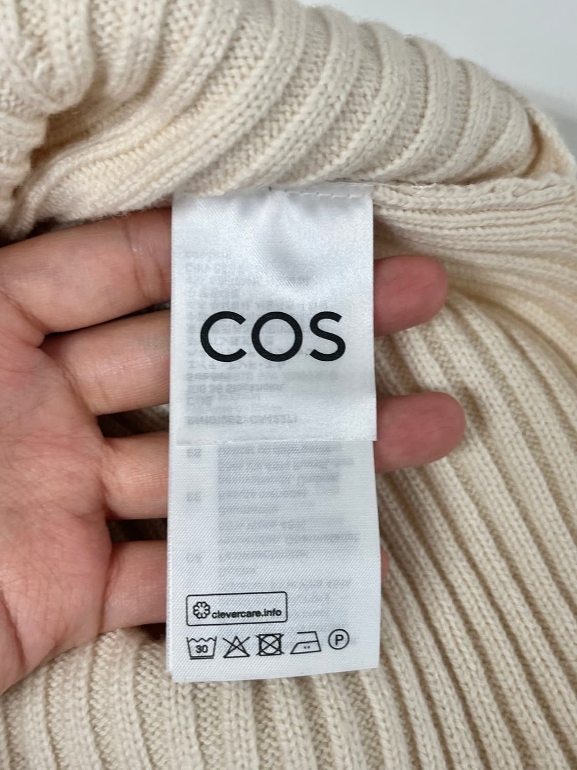 XS) COS 코스 25ss 립 니트 후디 탱크탑 셔츠 상품이미지5