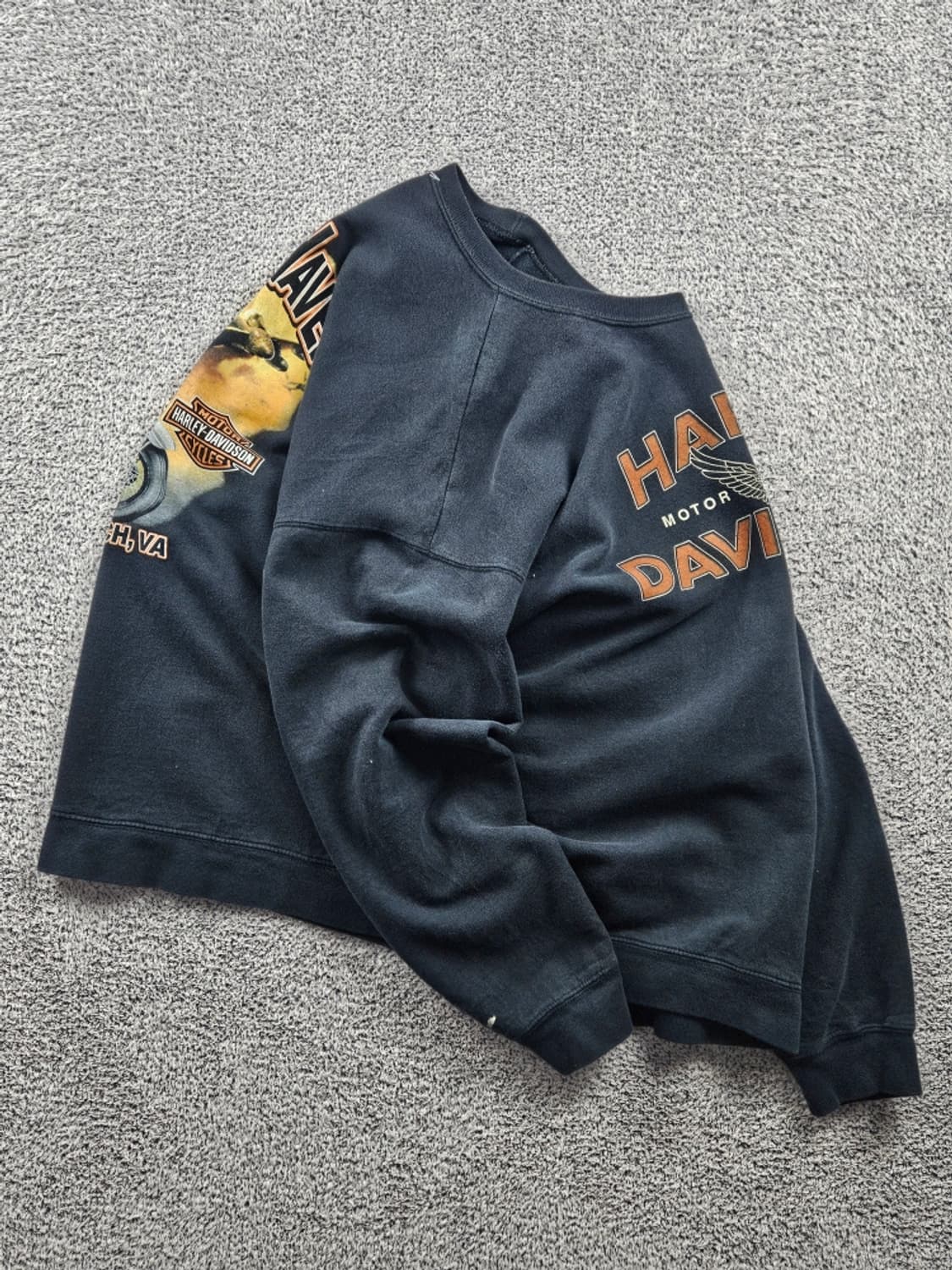 할리데이비슨 버지니아 비치 맨투맨 스웻 셔츠 ( XL추정 )/ 10957 상품이미지5