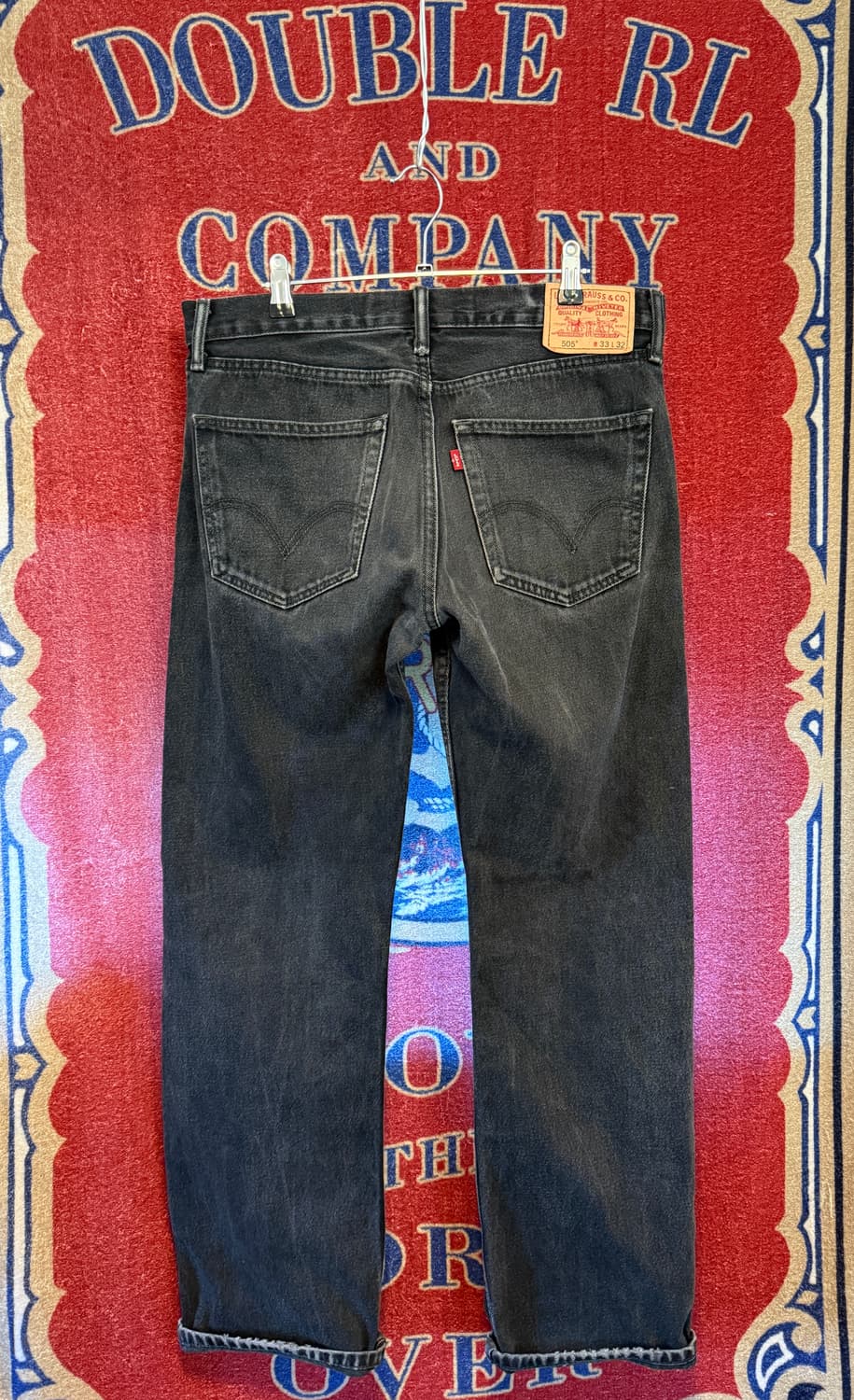 리바이스 505 흑청 33/32 워싱 상품이미지7
