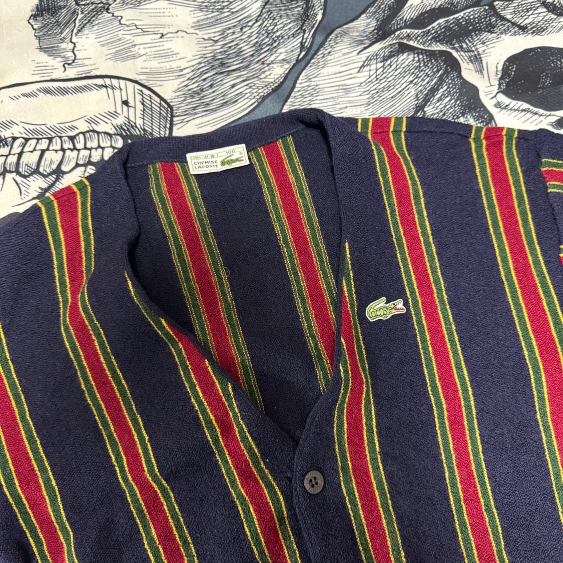 라코스테 울 가디건  실착 여성 M정도  상품이미지2