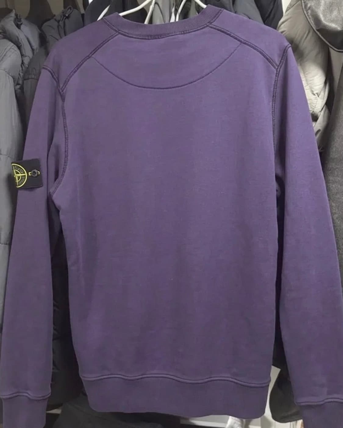 [M]23SS 스톤아일랜드 크루넥 퍼플 맨투맨 상품이미지2