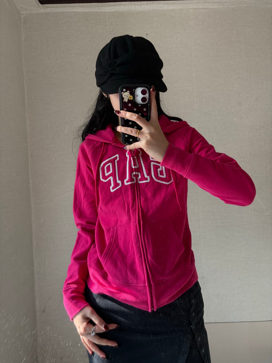 갭 핑크 후드집업 상품이미지2