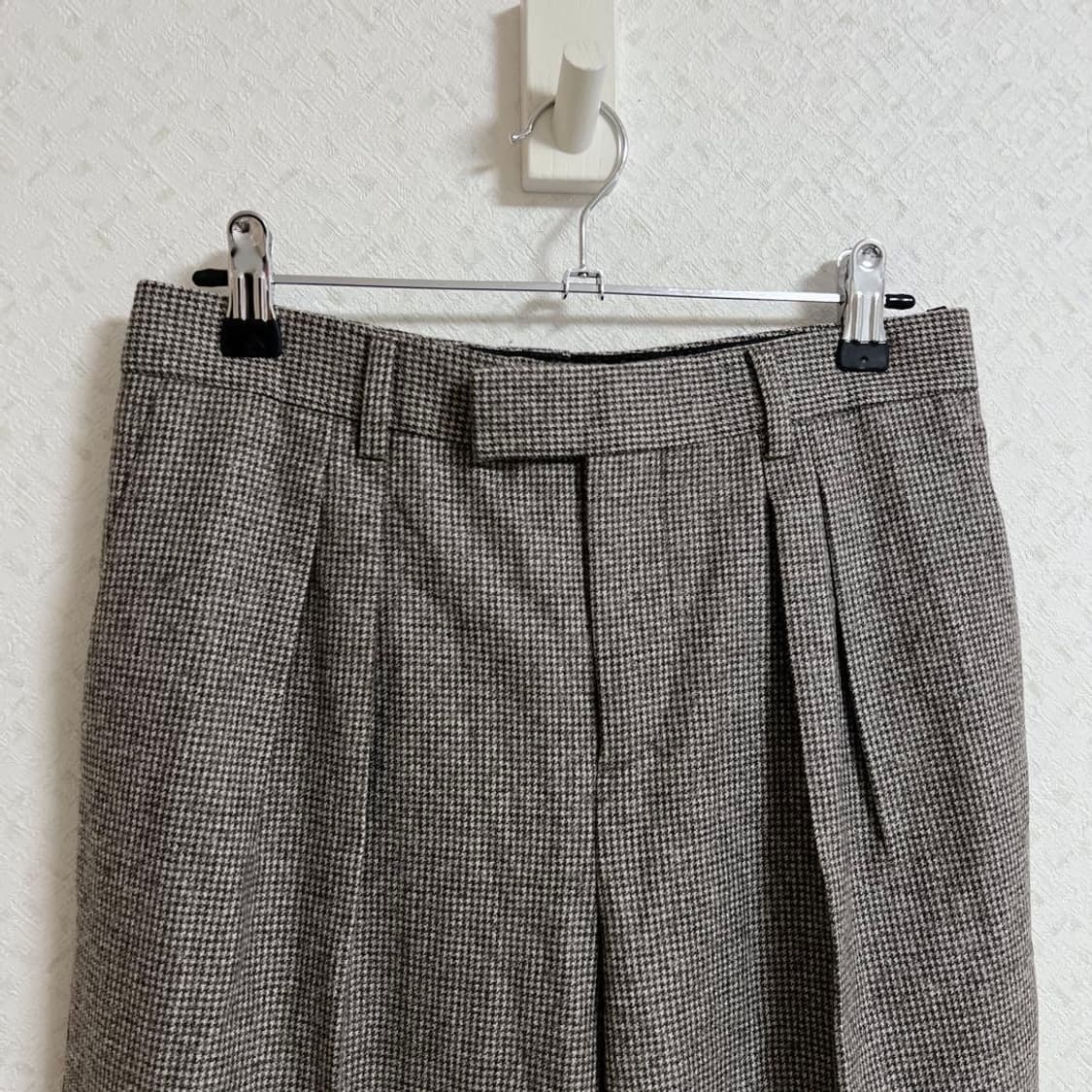 [블랙핑크 리사님 착용] 셀린느 마가렛 울 체크 팬츠 상품이미지5