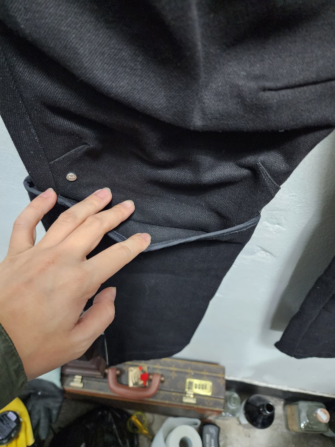 파아카이브 레이어드 이펙트 흑청바지 s 상품이미지6