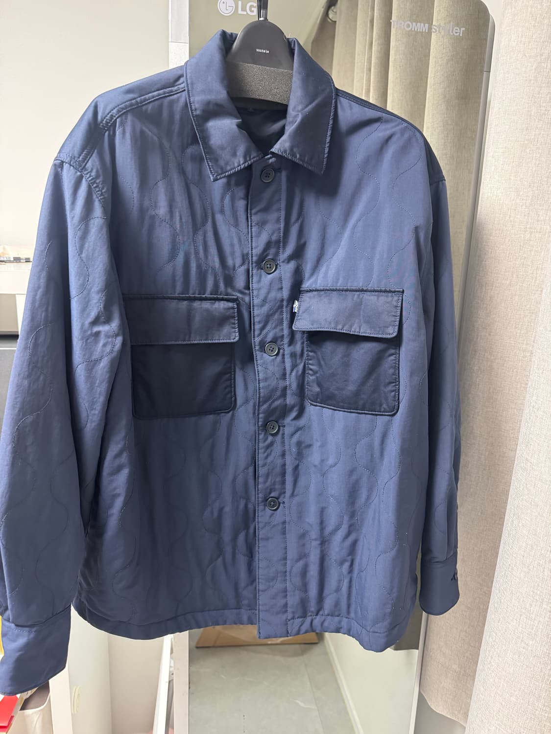 Levis made crafted 리바이스 네이비 퀼팅 자켓 판매 코모리 상품이미지1