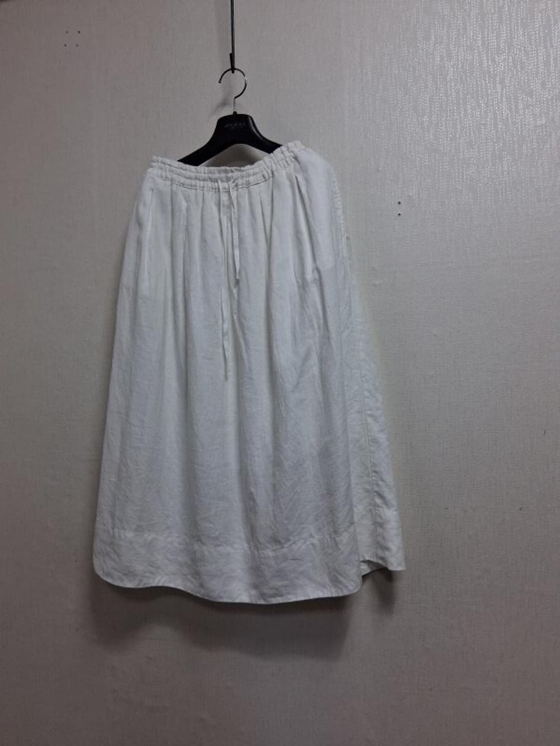 일본빈티지 vent blanc 화이트 린넨 개더롱스커트 린넨롱스커트 28 상품이미지1