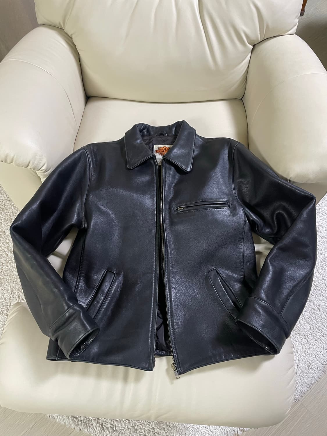 할리데이비슨 카우하이드 싱글 라이더 레더자켓 상품이미지1